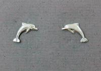 The Touch: Earrings Sterling Silver Dolphins S2-489