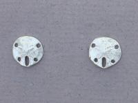 The Touch: Earrings Sterling Silver Small Sand Dollars S2-278