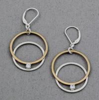 J & I - Sterling Silver & Gold Filled Earrings - ZGF552E