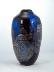 Glass Dancing - Black Dichro Shard Vase