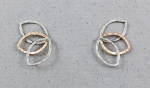 J & I - Sterling Silver & Gold Filled Post Earrings - GFX333PE