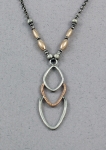 J & I - Sterling Silver & Gold Filled Necklace - GFX505N