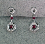 Michael Chang - Ruby & Diamond Post Earrings MC-12152-12