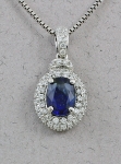 Michael Chang - Sapphire & Diamond Pendant MC-15199-14