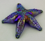 Opal Art Glass - Starfish Cobalt Luster 