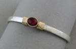 Peter James Cuff Bracelet - 24CO Garnet