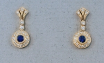 Stanton Color - Sapphire & Diamond  Earrings SC-1645-03