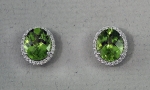 Stanton Color - Peridot & Diamond Earrings SC - 12197-04