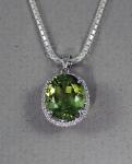 Stanton Color - Peridot & Diamond Pendant SC-12197-5