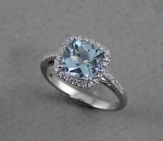 Stanton Color - Aquamarine & Diamond Ring SC-12199-09