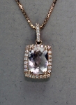 Stanton Color - Morganite & Diamond Pendant SC-12199-21