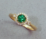 Stanton Color - Emerald & Diamond Ring SC-14173-10