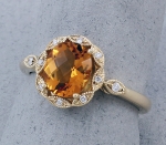 Stanton Color - Citrine & Diamond Ring SC-16147-07