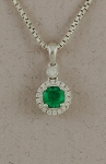 Stanton Color - Emerald & Diamond Pendant SC-17252-27