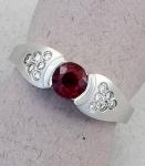Christie Franz - Ruby and Diamond Ring R15282