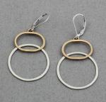 J & I - Sterling Silver & Gold Filled Earrings - GFX852E