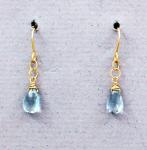 Judy Brandon - Swiss Blue Topaz Earrings 20176-13