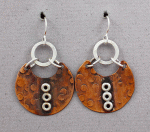 Joanna Craft - Earrings: Sterling Silver & Copper - E36