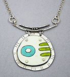 Joanna Craft - Necklace: Sterling Silver & Enamel - EN27 Abstract