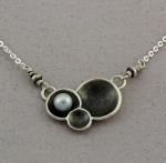 J & I - Sterling Silver Necklace with Pearl - DPX681N