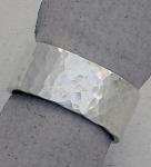 Laurie Schutt - Ring - Wide Hammered Silver R101