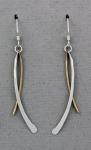 Mar of Santa Barbara: Sterling Silver & Nu-Gold Earrings - EM231