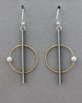 Mar of Santa Barbara: Sterling Silver & Gold Filled Earrings - EM485