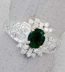 Michael Chang - Emerald & Diamond Ring MC-15202-11
