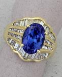 Michael Chang - Tanzanite & Diamond Ring MC-20111-04