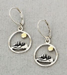 Jeff McKenzie - Leverback Earrings - 927 Morro Rock with 18K Sun