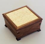 Mikutowski Woodworking Desk Box: Walnut, Birds Eye Maple & Wenge MM18