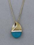 Patrick Murphy - Chalcedony Gem Silica & Diamond Sailboat Slide 20107-05