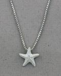 The Touch: Pendant Sterling Tiny Star Fish S1-288