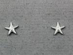 The Touch: Earrings Sterling Silver Tiny Shiny Starfish S2-186