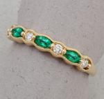 Stanton Color - Emerald & Diamond Ring SC-18255-16