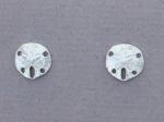 The Touch: Earrings Sterling Silver Small Sand Dollars S2-278