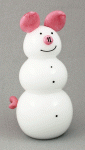 Vitrix Hotglass Studio - Snowman Piglet