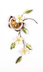 Bovano - W151 Gold Eyemark Butterfly with Rock Roses