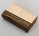 Mikutowski Woodworking: Small Treasure Box in Maple, Shedua and Wenge MM3