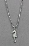 The Touch: Pendent Sterling Tiny Seahorse S1-701