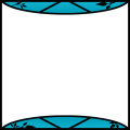 世界樹の迷宮風フレーム(青)