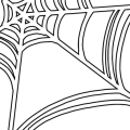 ハロウィン＿蜘蛛の巣(白)