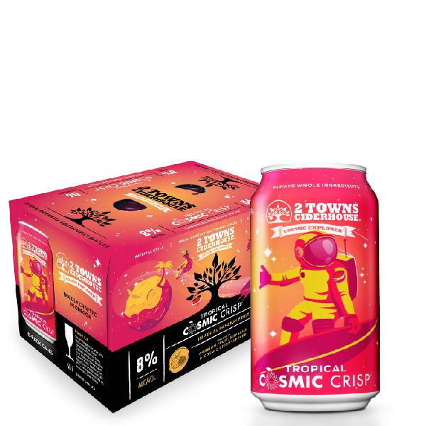 Cosmic Crisp 6 Pack, 2 Towns Ciderhouse, Cider