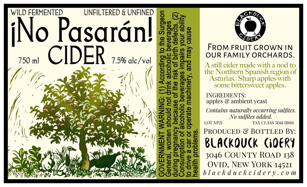 2021 No Pasaran Cider