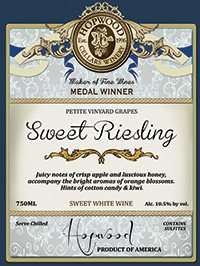 2021 Sweet Riesling