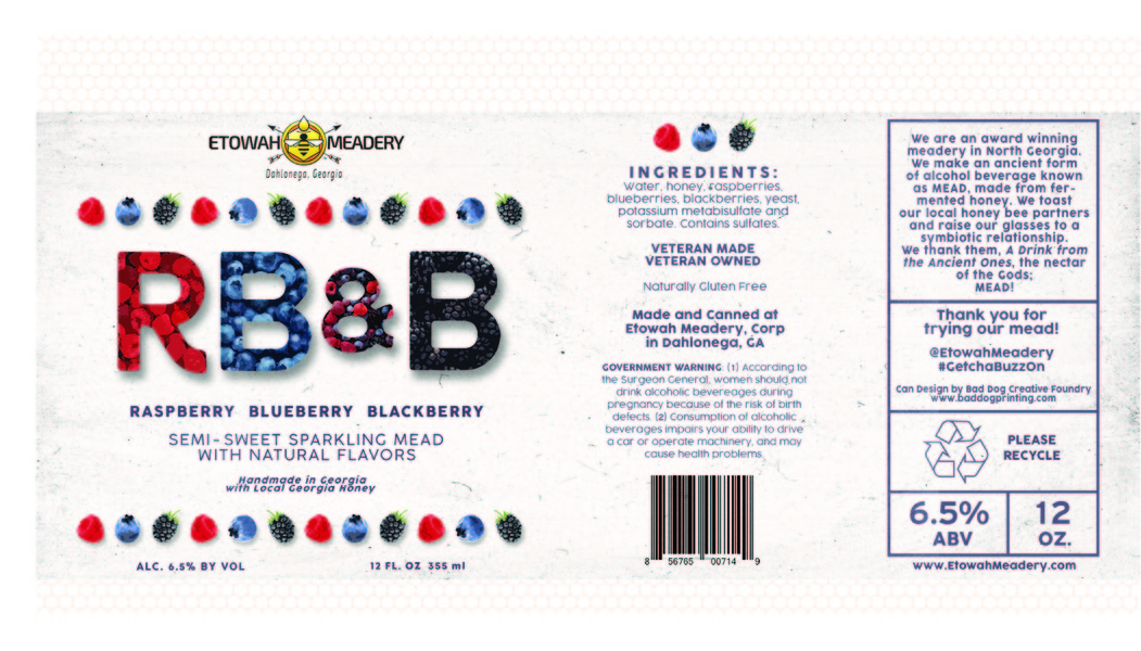 Raspberry, Blueberry, Blackberry Mead