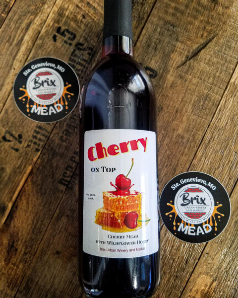 Cherry Mead - Dry, Brix Urban Winery and Market, LLC, Mead