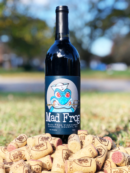Wine Goblet — Bleu Frog Vineyards