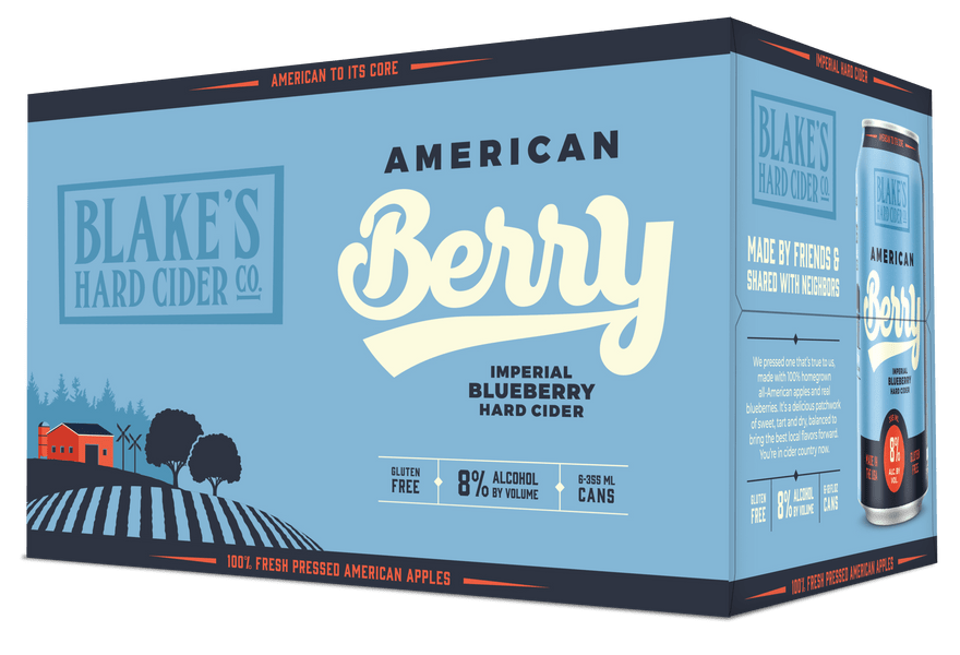 Blakes Blueberry Lemonade Hard Cider 6 Pack Cans