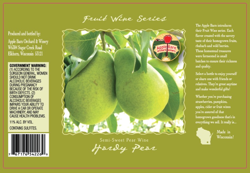 Hardy Pear from Apple Barn Orchard & Winery